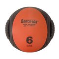 Aeromax Dual Grip Power Med Ball- Black- Red AE12827